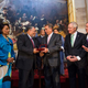 Dexter Scott King and Bernice King look on as Speaker of the House John Boehner (R-Ohio) presents Lonnie Bunch, founding director of the Smithsonian National Museum of African American History and Culture, with the Congressional Gold Medal on behalf of the Rev. Martin Luther King Jr. and Coretta Scott King on Capitol Hill June 24, 2014, in Washington, D.C. Looking on next to Boehner are Senate Majority Leader Harry Reid (D-Nev.), Senate Minority Leader Mitch McConnell (R-Ky.) and House Minority Leader Nancy Pelosi (D-Calif.).
Drew Angerer/Getty Images